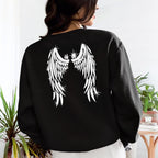 Angel Wings DTF Rhinestone Shirt: Sparkly Angel Wings Sweatshirt