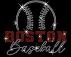 Boston Baseball Team Rhinestone Shirt: Game Day Tailgate Retro Tee