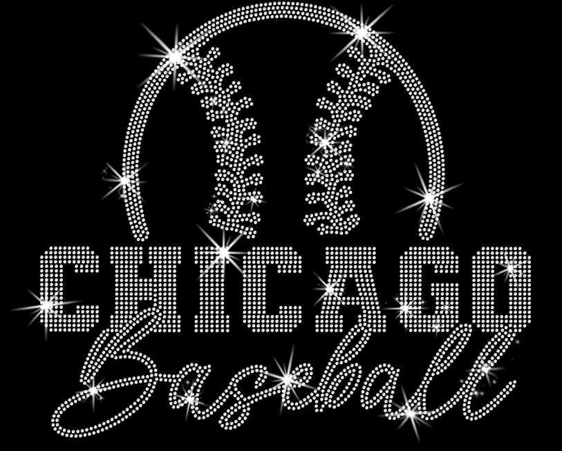 Chicago Baseball Team Rhinestone T-Shirt: Sparkly Baseball Fan Hoodie