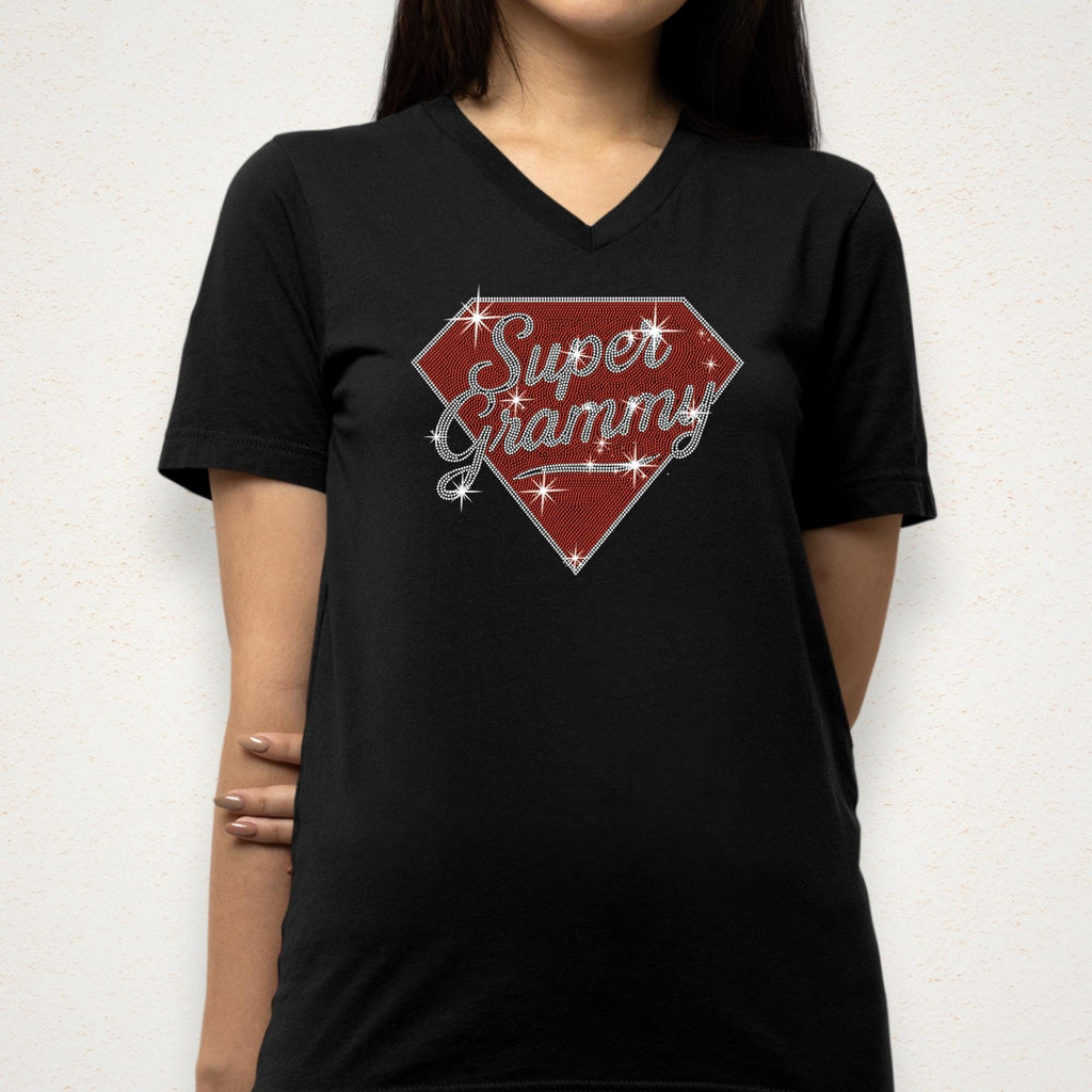 Super Grammy Rhinestone Shirt: Sparkly Grandma Tee