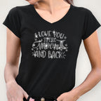 I Love You to the Moon and Back Rhinestone Shirt: Sparkly Love Sweatshirt