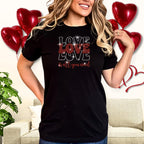 Love Is All You Need Rhinestone Shirt: Valentine's Day Tee Gift for Couples