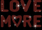 Love More Rhinestone Shirt: Bling Couple Valentine Tee