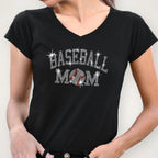 Baseball Mom Rhinestone Shirt: Sports Lover Mama Sweatshirt