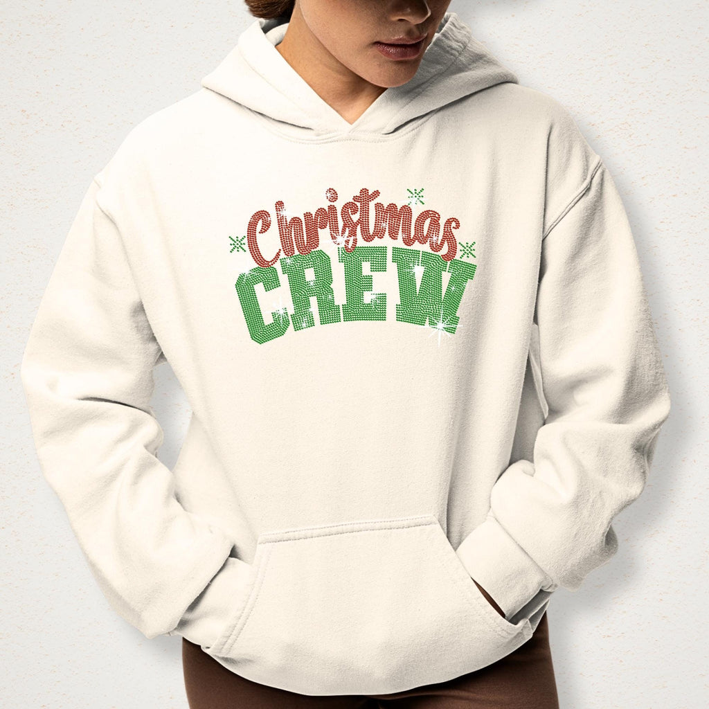 Christmas Crew Rhinestone T-shirt: Bling Family Christmas Shirt