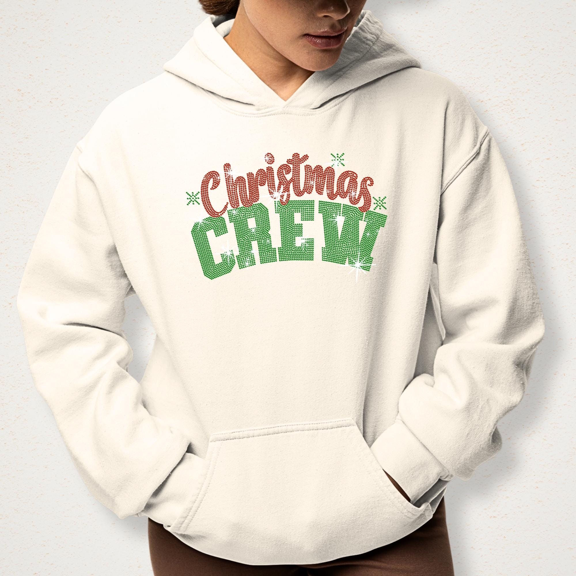 Christmas Crew Rhinestone T-shirt: Bling Family Christmas Shirt