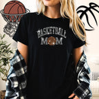 Basketball Mom Rhinestone Shirt: Basketball Lover Mama Bling Tee