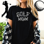 Golf Mom Rhinestone Shirt: Sparkly Golf Lover Sweatshirt