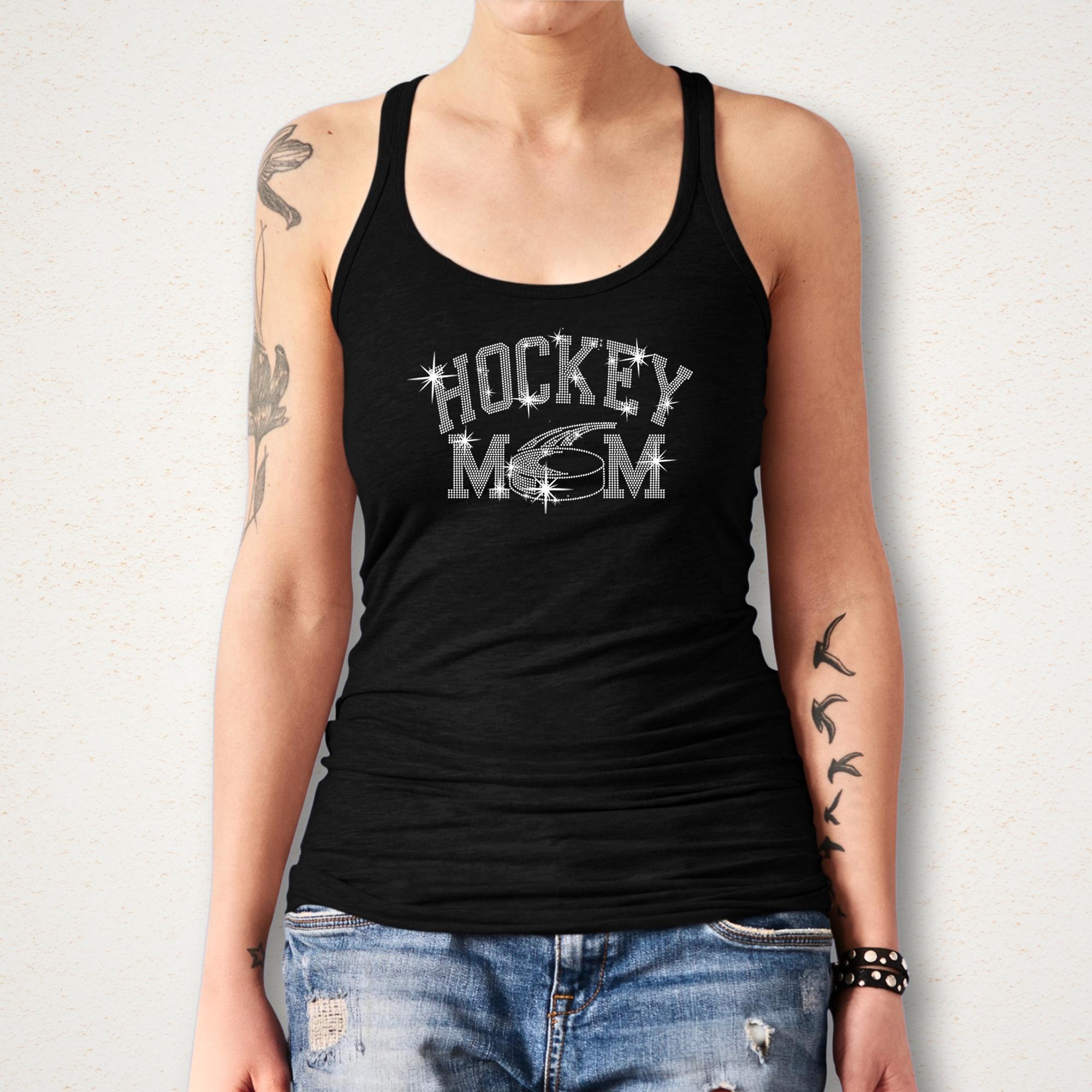 Hockey Mom Rhinestone Shirt: In My Hockey Mom Era Sweatshirt