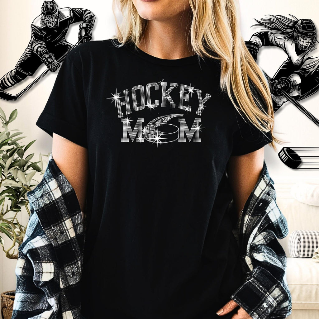 Hockey Mom Rhinestone Shirt: In My Hockey Mom Era Sweatshirt