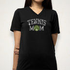 Tennis Mom Rhinestone Shirt: Tennis T-shirt for Womens