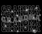 Grandma Wavy Stacked Rhinestone Shirt: Retro Grandma Sentimental Sweatshirt Gift