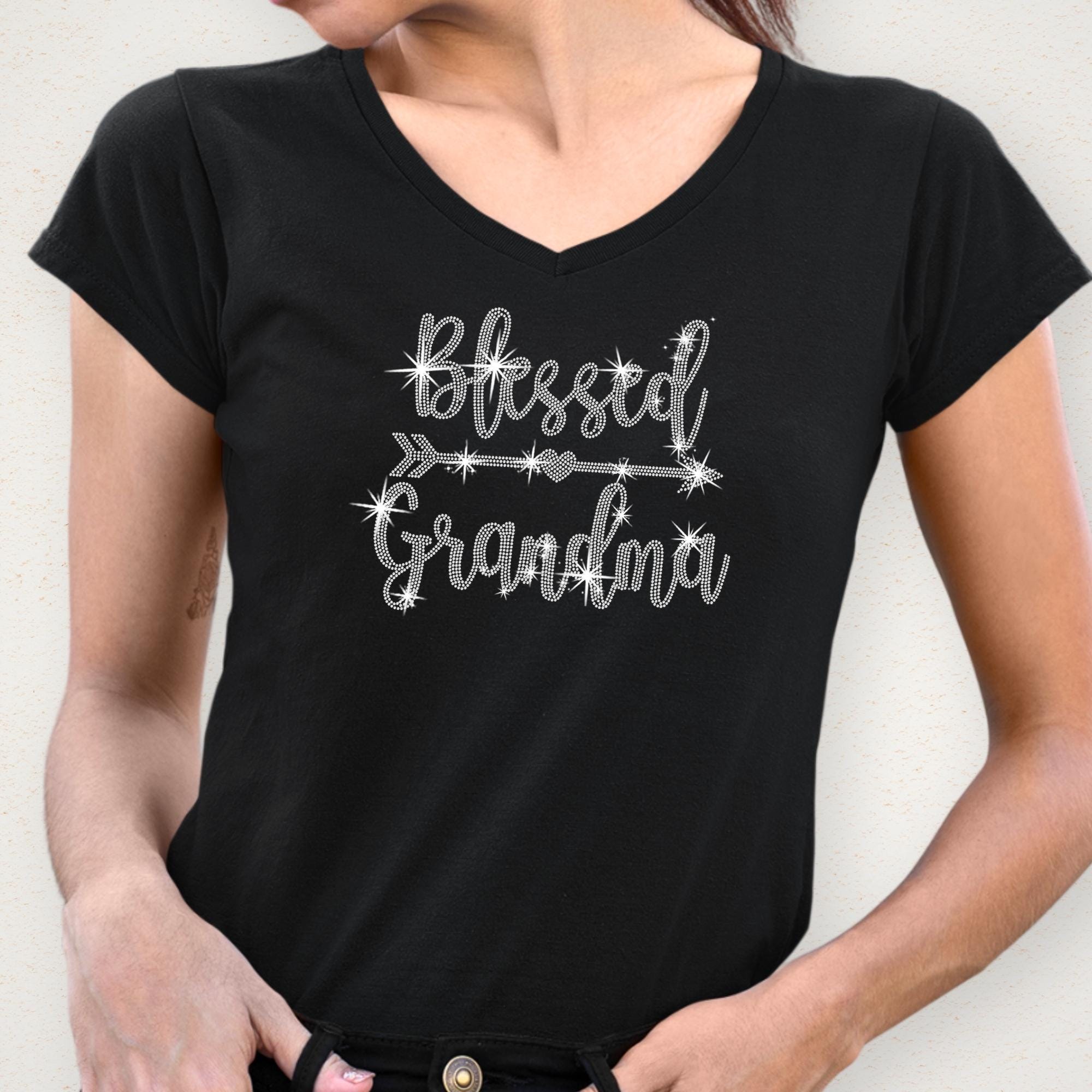 Blessed Grandma Rhinestone Shirt: Cute Grandma Sweatshirt