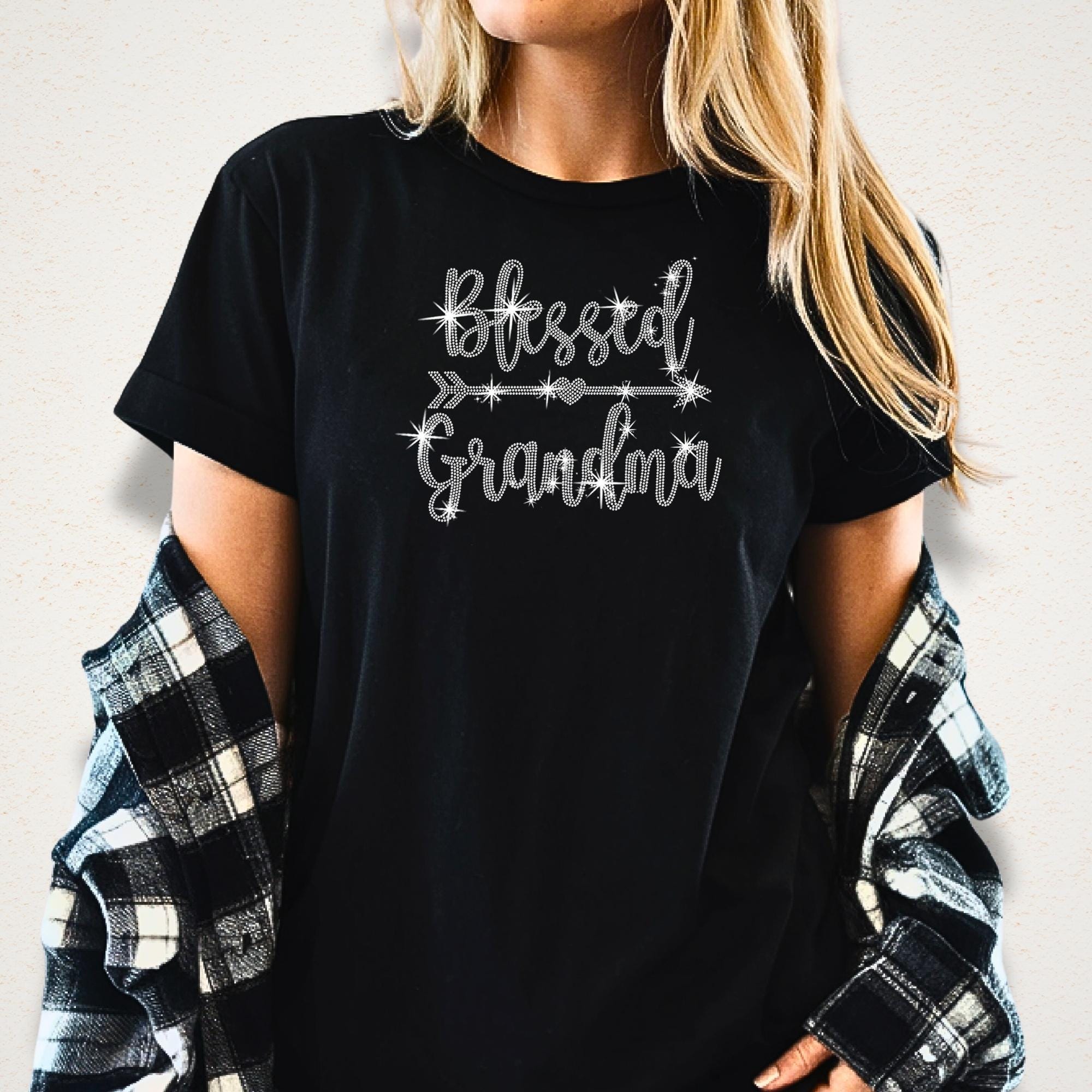 Blessed Grandma Rhinestone Shirt: Cute Grandma Sweatshirt