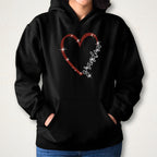 Grandma Heart Themed Rhinestone Shirt: Grandma Heart Bling Tee