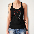 Grandma Heart Themed Rhinestone Shirt: Grandma Heart Bling Tee