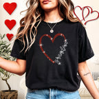 Grandma Heart Themed Rhinestone Shirt: Grandma Heart Bling Tee