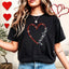 Grandma Heart Themed Rhinestone Shirt: Grandma Heart Bling Tee