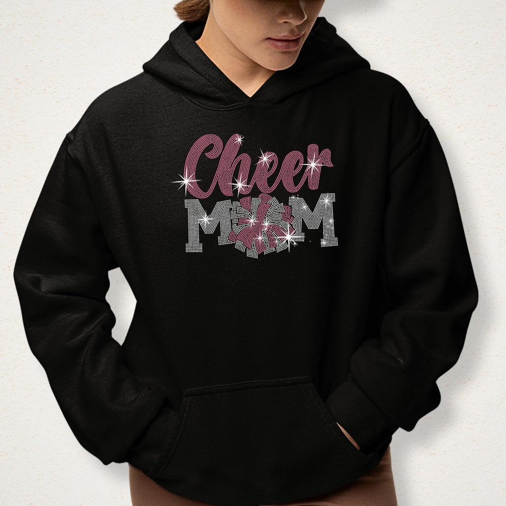 Cheer Mom Rhinestone Shirt: Cheerleading Mama Sparkle Outfit