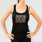 Jesus Is My King Rhinestone Shirt: Sparkly Religious Tee