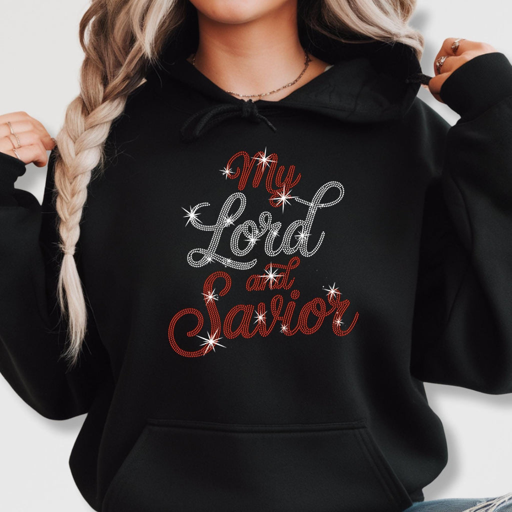 My Lord and Savior Rhinestone Shirt: Christian Faith Sparkle Tee
