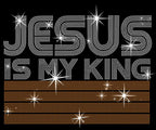 Jesus Is My King Rhinestone Shirt: Sparkly Religious Tee