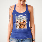 Custom Pet DTF Rhinestone Shirt: Personalized Dog Bootleg Rap Tee