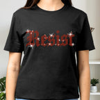 Resist Rhinestone Shirt: Old English Font Sparkle Political Protest Tee & Sweatshirt