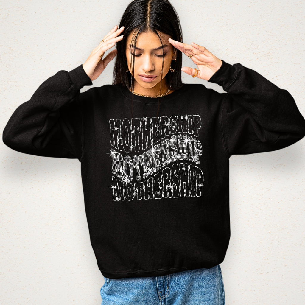 Mothership Rhinestone Shirt: Mother's Day Birthday Sweatshirt