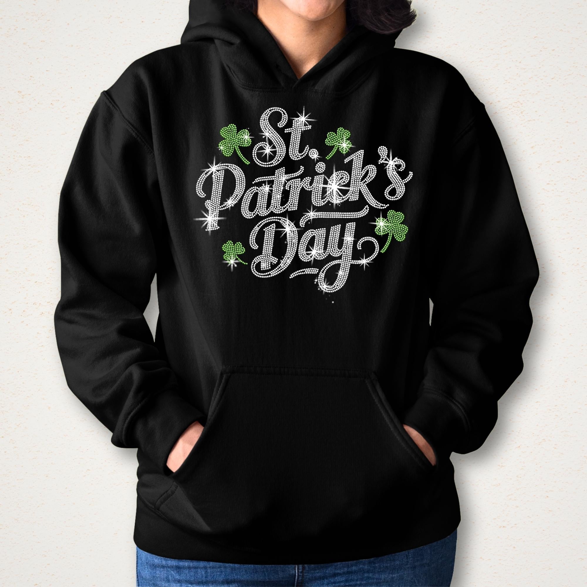 St Patrick's Day Rhinestone Shirt: Sparkly Irish Holiday Tee