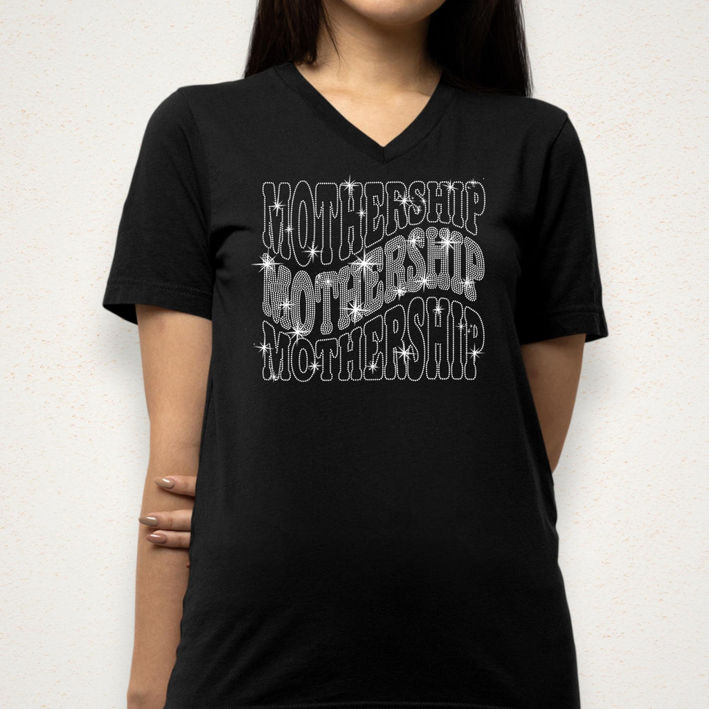 Mothership Rhinestone Shirt: Mother's Day Birthday Sweatshirt