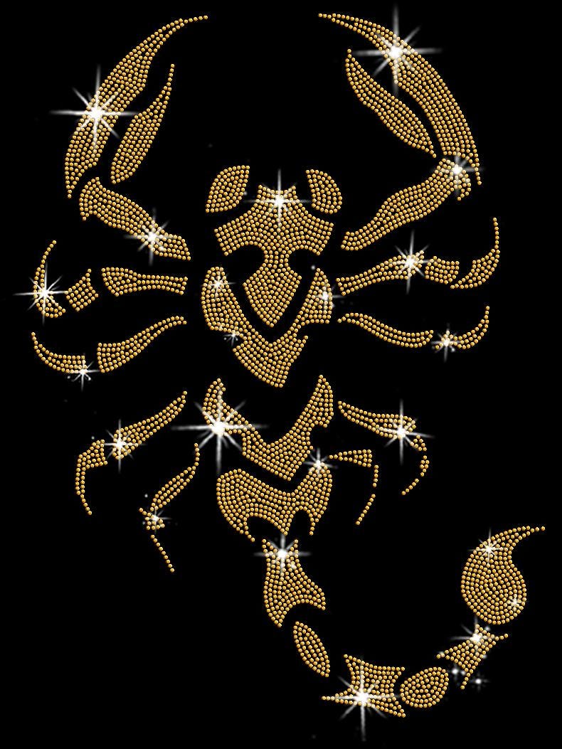 Scorpion Rhinestone Shirt: Zodiac Bling T-Shirt & Sweatshirt