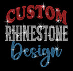 Custom Rhinestone Long Sleeve Shirt: Personalized Long Sleeve Sparkle Tee