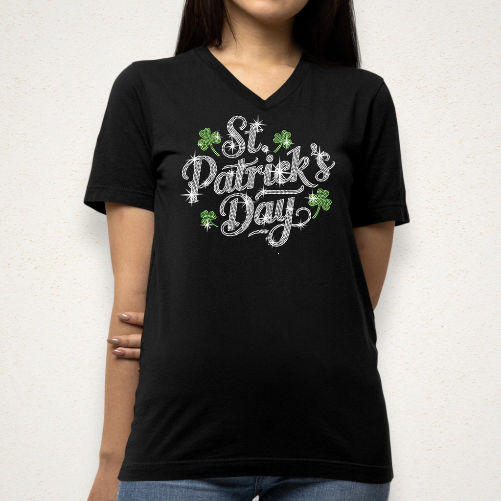 St Patrick's Day Rhinestone Shirt: Sparkly Irish Holiday Tee