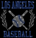 Los Angeles Game Day Rhinestone Shirt: Baseball Mom Sparkle Apparel