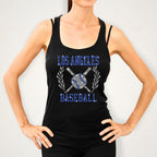 Los Angeles Game Day Rhinestone Shirt: Baseball Mom Sparkle Apparel