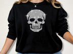 Rhinestone Skull Shirt: Gothic Bling Tee & Sweatshirt