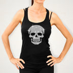 Rhinestone Skull Shirt: Gothic Bling Tee & Sweatshirt