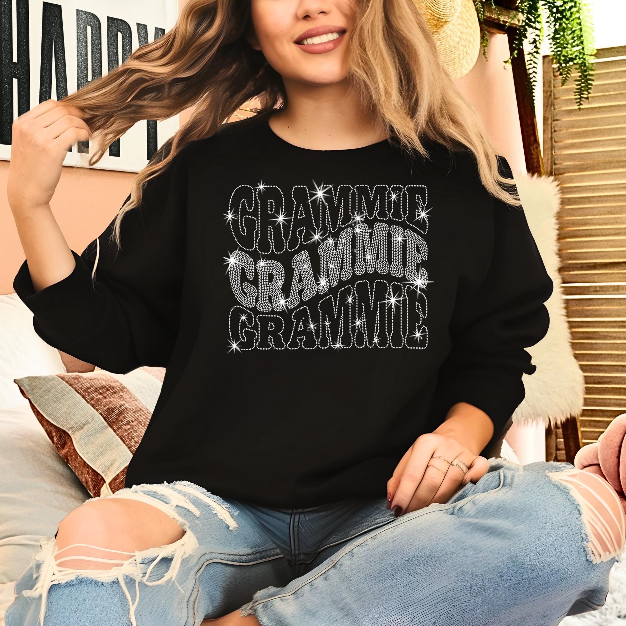 Grammie Rhinestone Shirt: Mother's Day Sparkle Apparel