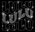 Lulu Rhinestone Sweatshirt, Unique Design Tee-Shirt For Best Grandma, Birthday or Mothers Day Gift Ideas, Women's Matching Shirt