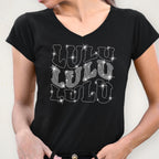 Lulu Rhinestone Sweatshirt, Unique Design Tee-Shirt For Best Grandma, Birthday or Mothers Day Gift Ideas, Women's Matching Shirt
