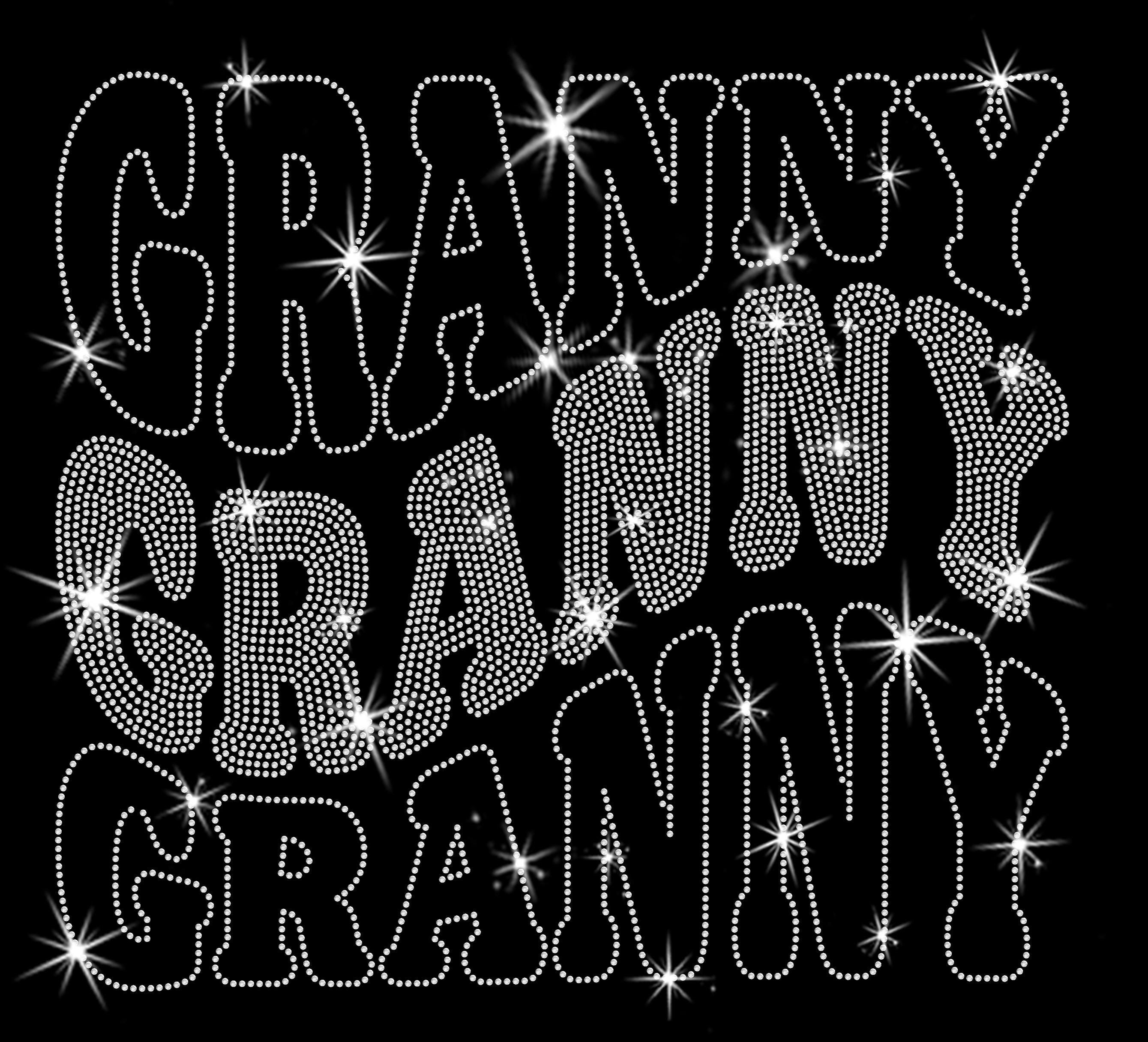 Granny Rhinestone T-Shirt: Sparkling Grandma Era Tee