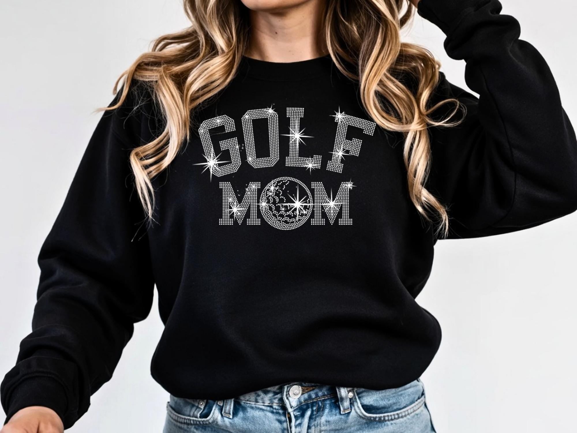 Golf Mom Rhinestone Shirt: Sparkly Golf Lover Tee & Sweatshirt Secondary image