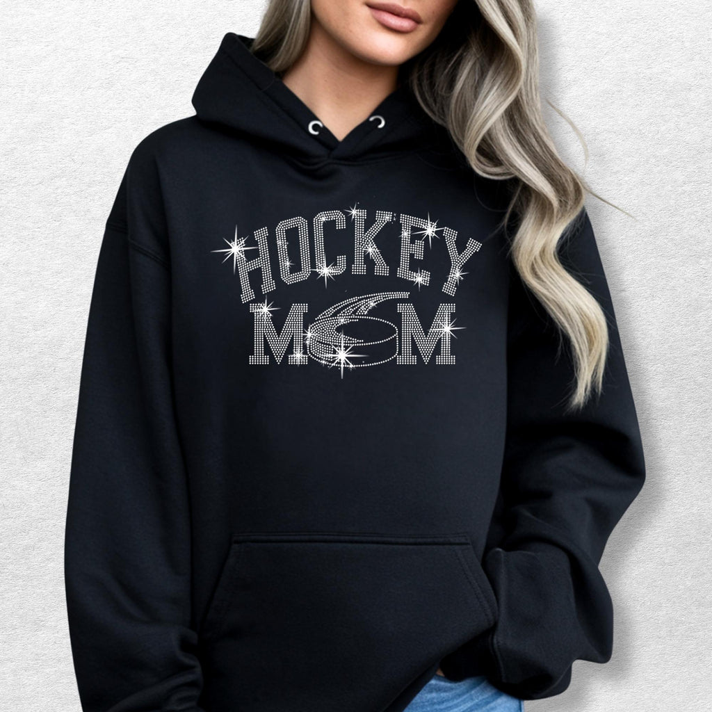 Hockey Mom Rhinestone Shirt: In My Hockey Mom Era Tee & Long Sleeve