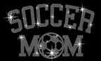 Soccer Mom Rhinestone Shirt: Sparkle Sports Parent Tee