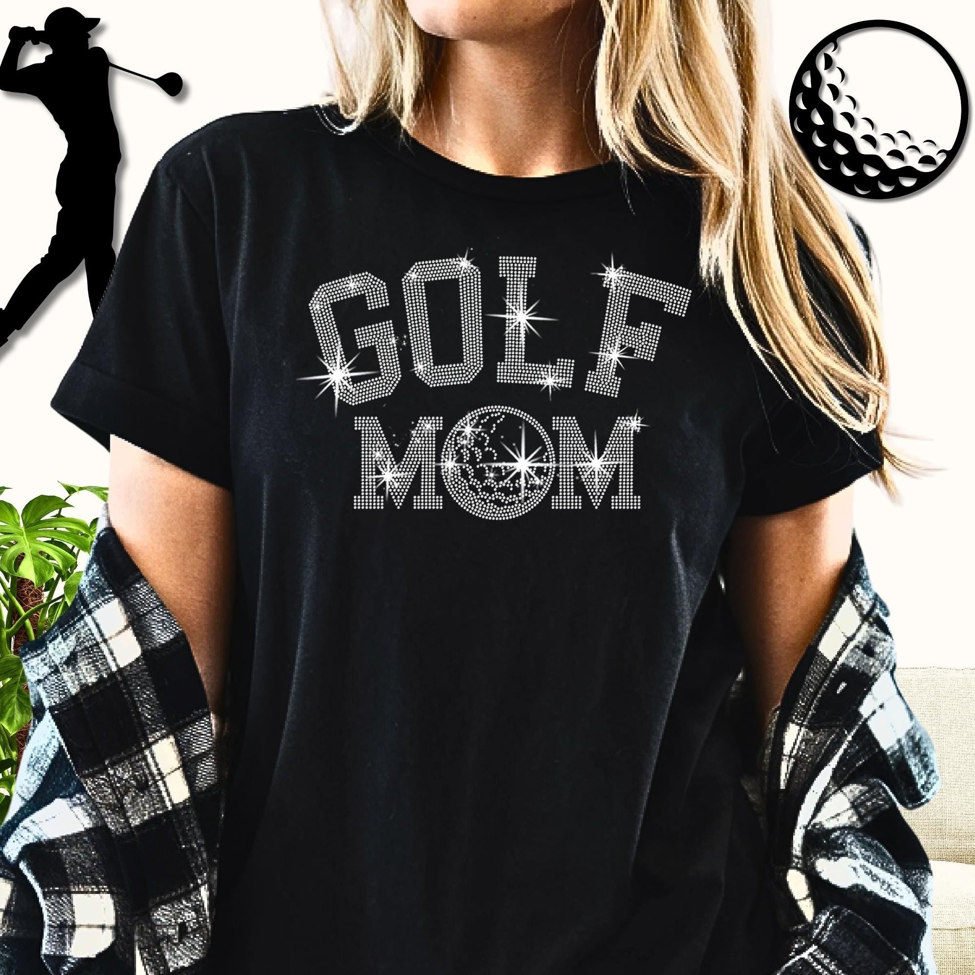 Golf Mom Rhinestone Shirt: Sparkly Golf Lover Tee & Sweatshirt Main image