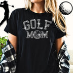 Golf Mom Rhinestone Shirt: Sparkly Golf Lover Tee & Sweatshirt