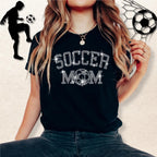 Soccer Mom Rhinestone Shirt: Sparkle Sports Parent Tee