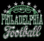 Philadelphia Football Rhinestone Shirt: Sparkling Game Day Football Fan Tee