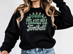 Philadelphia Football Rhinestone Shirt: Sparkling Game Day Football Fan Tee